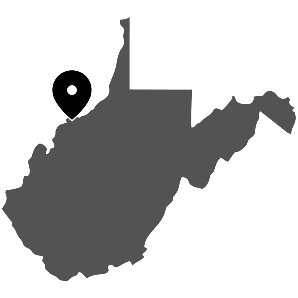 Vienna Counties map with location pin icon overlay, dark infographic silhouette