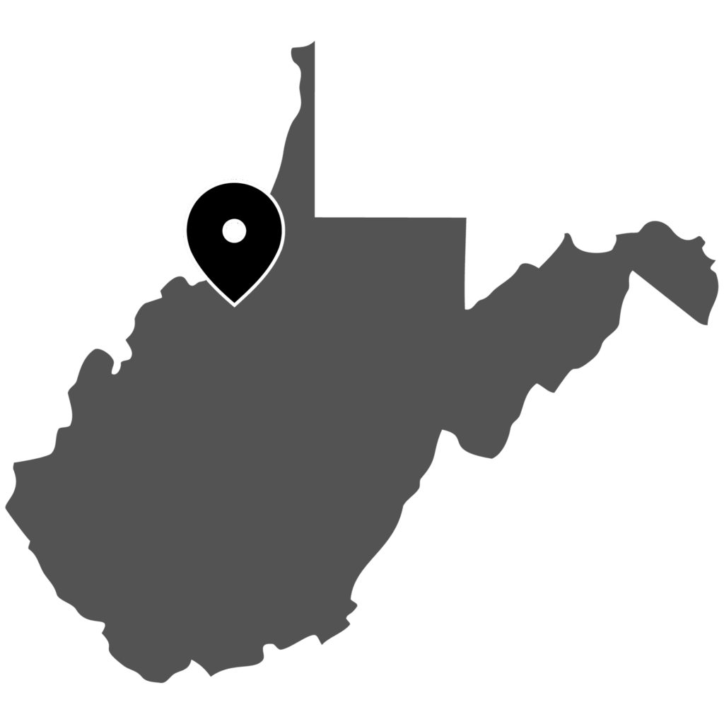 Ritchie County Map With Highlighted Location Pin Icon