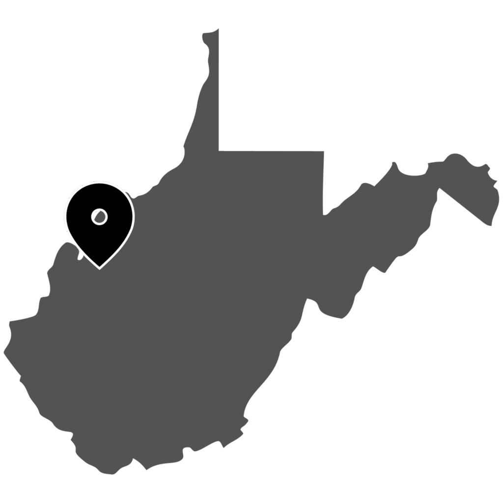 Oregon Map with Jackson County Location Pin Highlighted